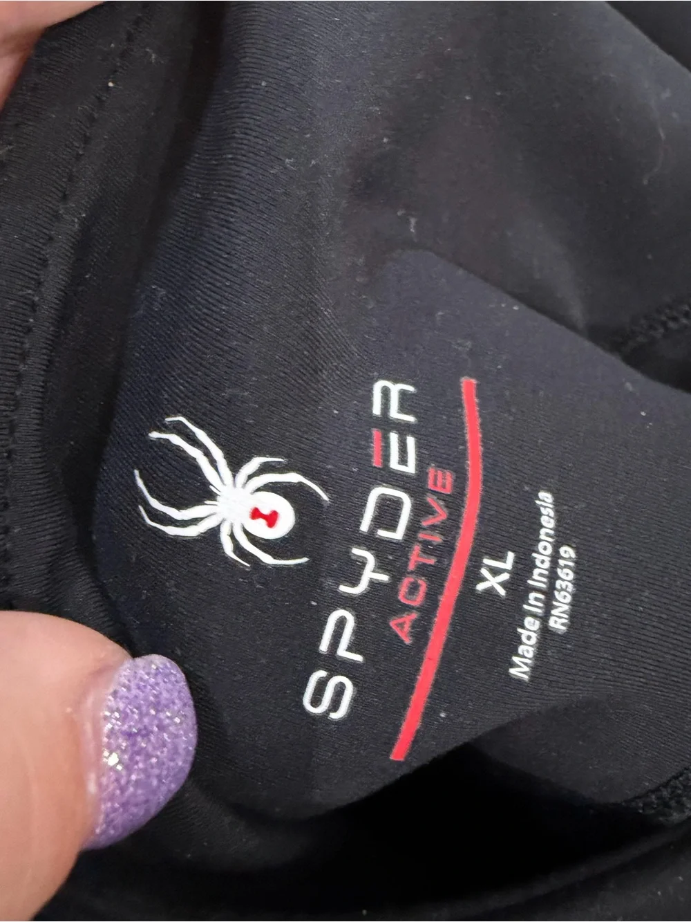 Spyder Black High-Rise Performance Leggings